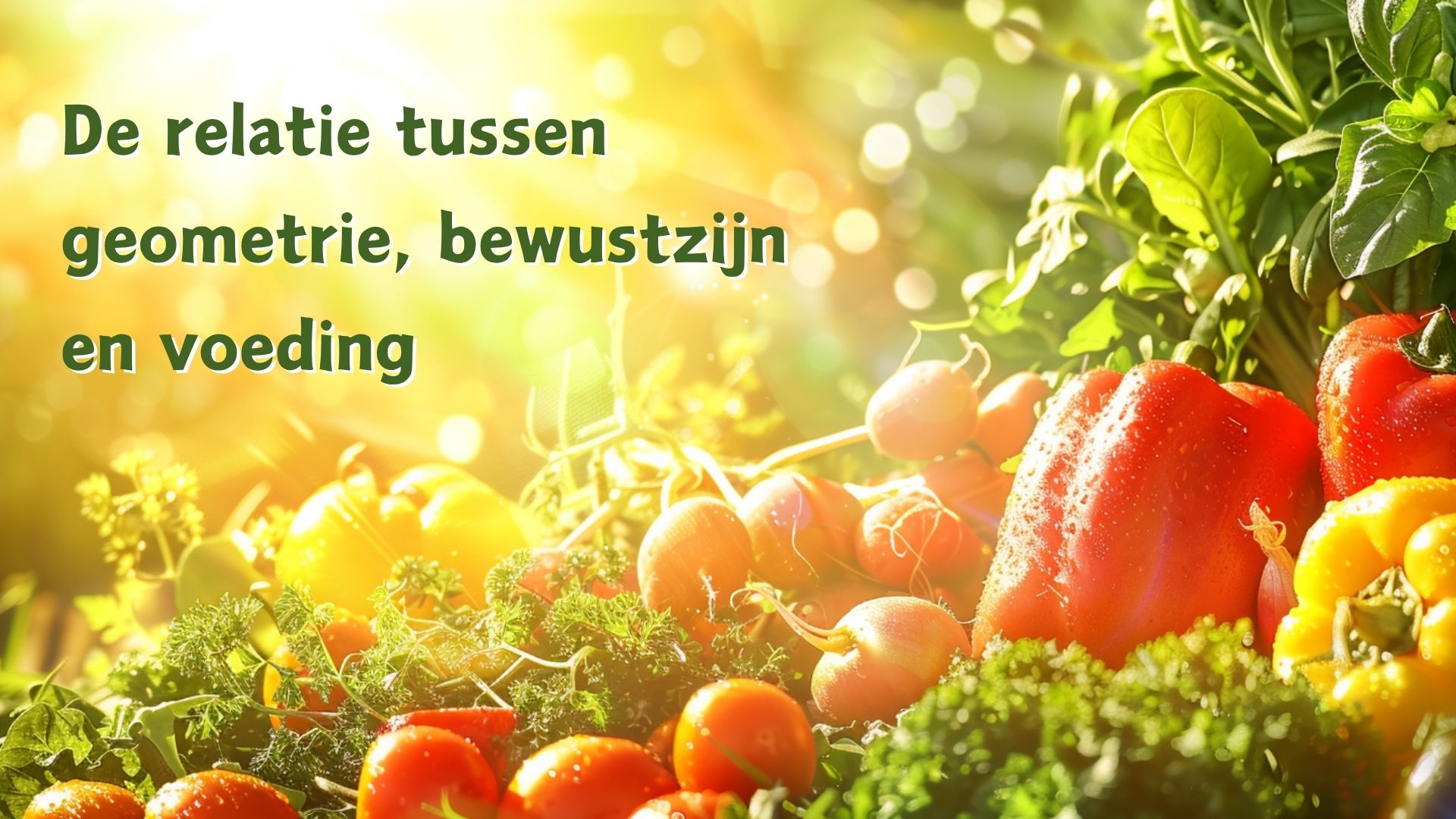 Op ontdekkingstocht naar de relatie tussen geometrie, bewustzijn en voeding