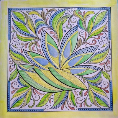 Eén tekening, vele kleuren.