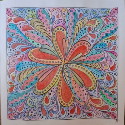 Eén tekening, vele kleuren